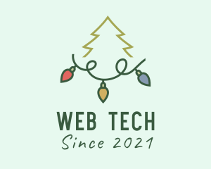 Holiday Christmas Lights logo design