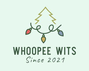 Holiday Christmas Lights logo design