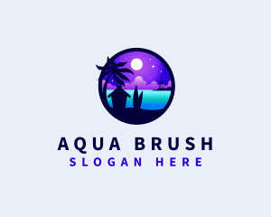 Vacation Beach Resort logo design