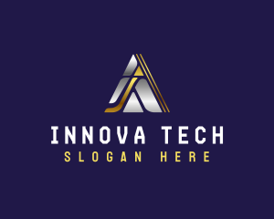 Tech Triangle Pyramid  logo design