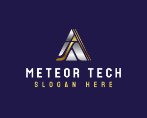 Tech Triangle Pyramid  logo design