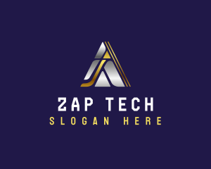 Tech Triangle Pyramid  logo design