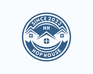 Roof Village Homes logo design