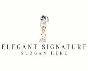 Elegant Fashion Woman logo design