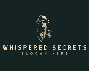 Anonymous Fedora Man logo design