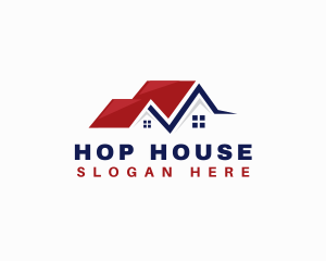 House Roofing Realtor logo design