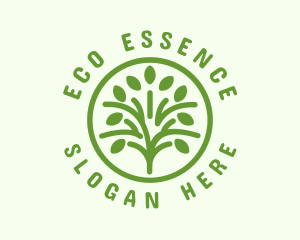 Green Eco Tree logo design