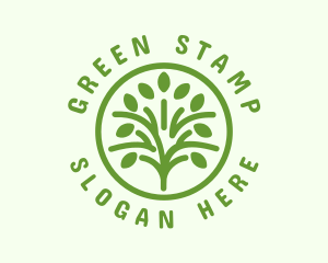 Green Eco Tree logo design