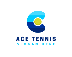 Tennis Game Letter C  logo