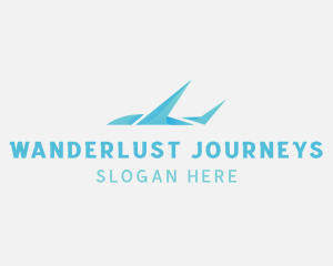 Plane Courier Flight Logo