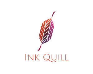 Feather Quill Writer logo design