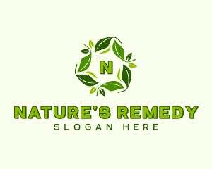 Sustainable Natural Leaves logo design