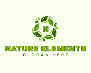 Sustainable Natural Leaves logo design