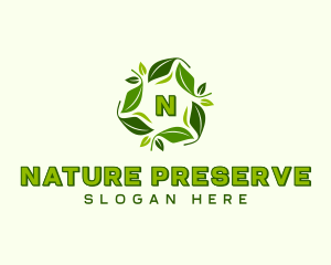 Sustainable Natural Leaves logo design