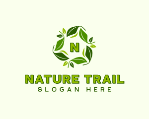 Sustainable Natural Leaves logo design