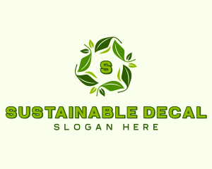 Sustainable Natural Leaves logo design