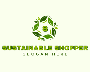 Sustainable Natural Leaves logo design