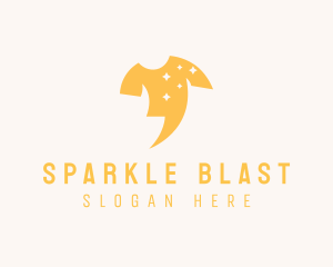 Shirt Sparkle Laundry logo design