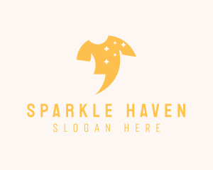 Shirt Sparkle Laundry logo design