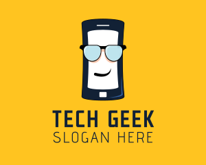 Phone Glasses Technology logo design