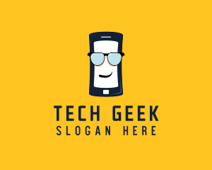 Phone Glasses Technology logo design