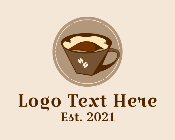 Cafe Americano logo example 1