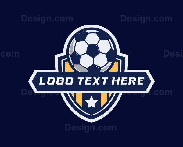 Soccer Ball Shield Logo