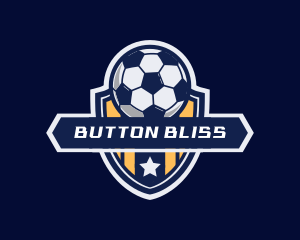 Soccer Ball Shield logo design