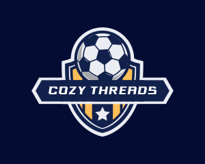 Soccer Ball Shield logo design