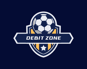 Soccer Ball Shield logo design