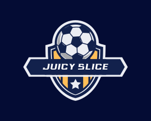 Soccer Ball Shield logo design