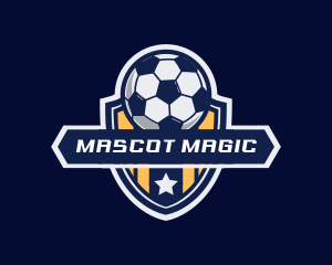 Soccer Ball Shield logo design