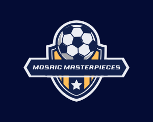 Soccer Ball Shield logo design