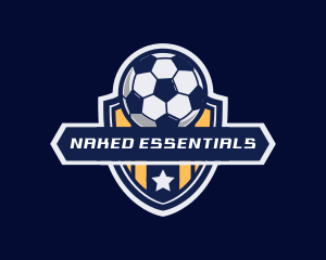 Soccer Ball Shield logo design