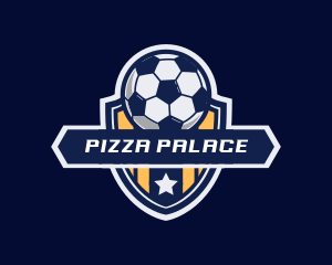 Soccer Ball Shield logo design