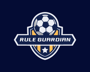 Soccer Ball Shield logo design