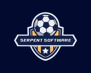 Soccer Ball Shield logo design