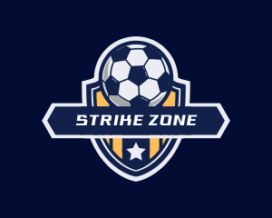 Soccer Ball Shield logo design