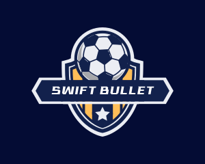 Soccer Ball Shield logo design