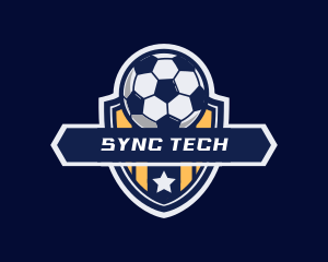 Soccer Ball Shield logo design