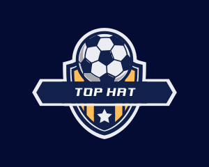 Soccer Ball Shield logo design