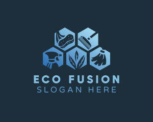 Eco Clean Housekeeping logo design