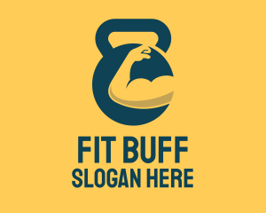 Fitness Kettlebell Muscle Gym logo