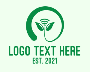 Nature Wifi Leaf logo