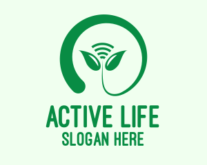 Nature Wifi Leaf Logo