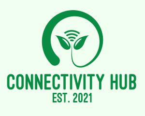 Nature Wifi Leaf logo
