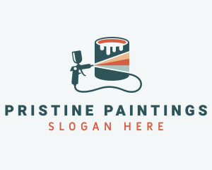 Paint Sprayer Painting logo design