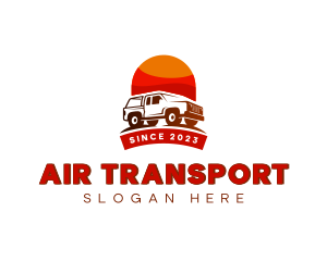 Pick Up Truck Transportation logo design