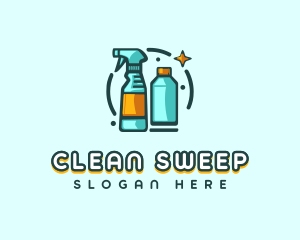 Cleaning Spray Tool logo design