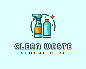 Cleaning Spray Tool logo design